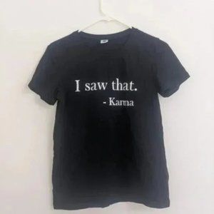 Black Karma Crew Neck T-Shirt